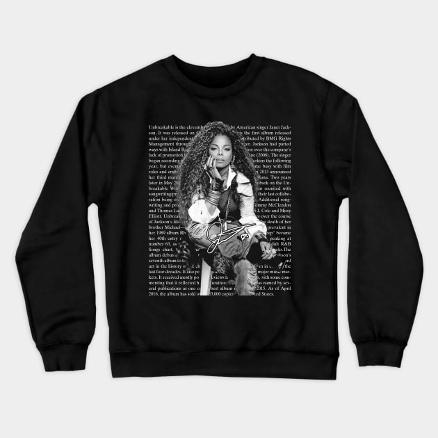 Janet Jackson Vintage Tour Concert Crewneck Sweatshirt by Evergreen Daily